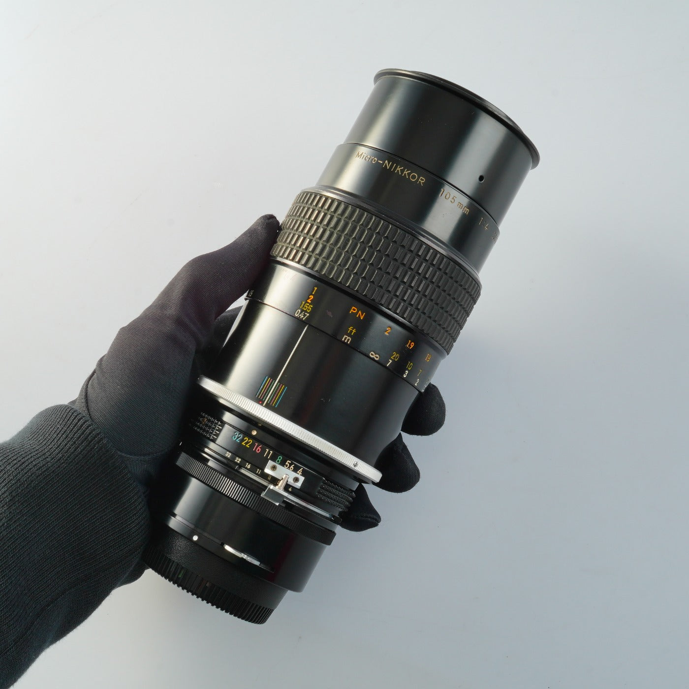 Nikon 非Ai Micro-NIKKOR 105mm F/4 + PK-3 27.5 単焦点レンズ