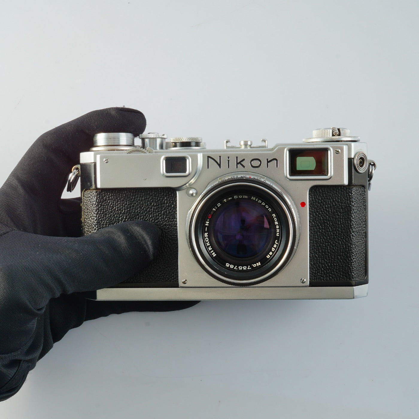 【Serviced】 Nikon S2 Black Dial Late Model レンジファインダーフィルムカメラ