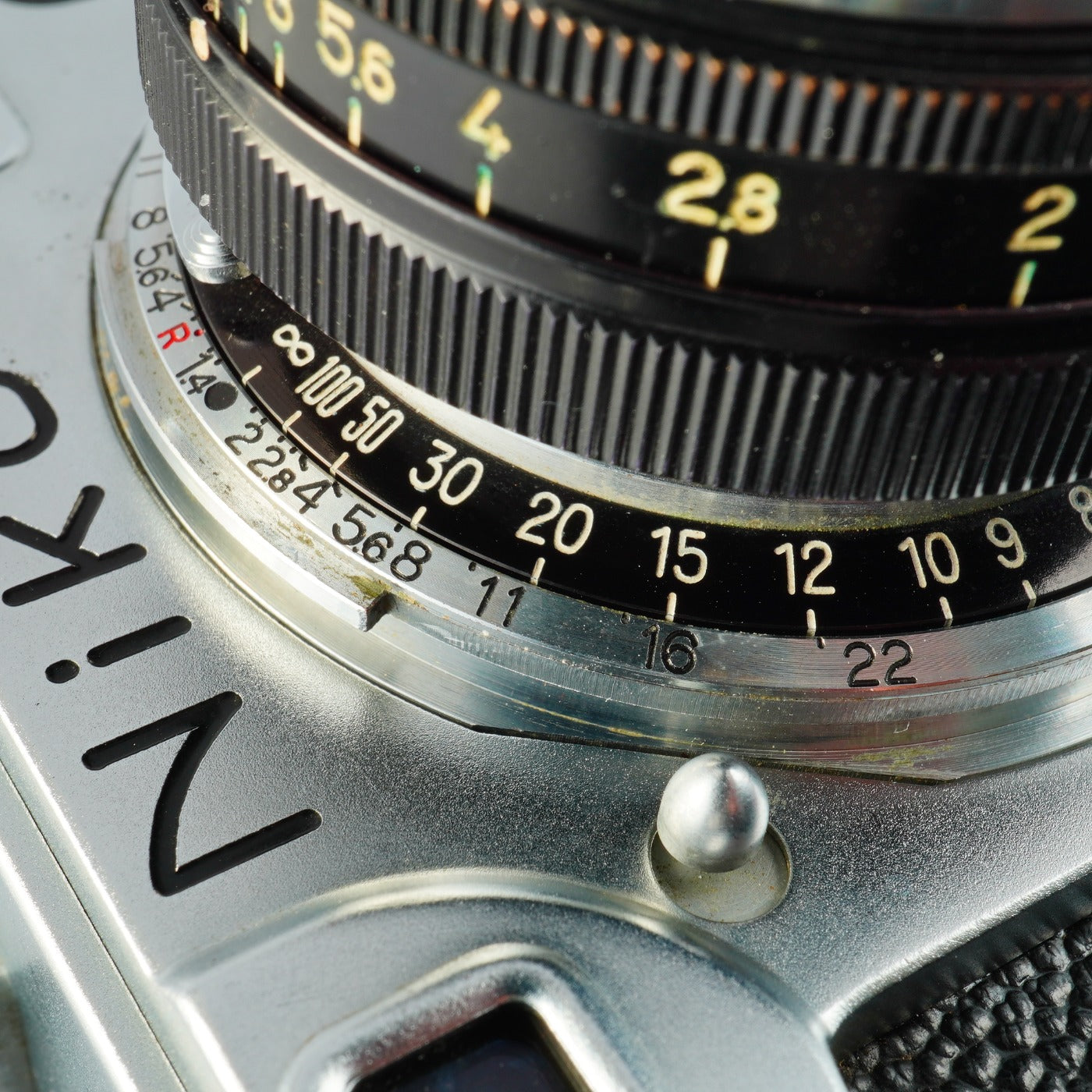 【Serviced】 Nikon S2 Black Dial Late Model レンジファインダーフィルムカメラ
