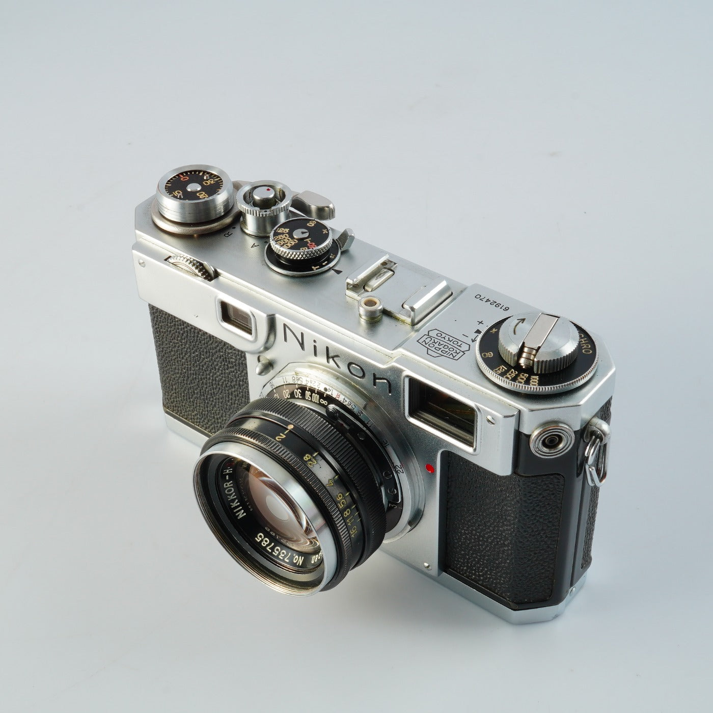 【Serviced】 Nikon S2 Black Dial Late Model レンジファインダーフィルムカメラ
