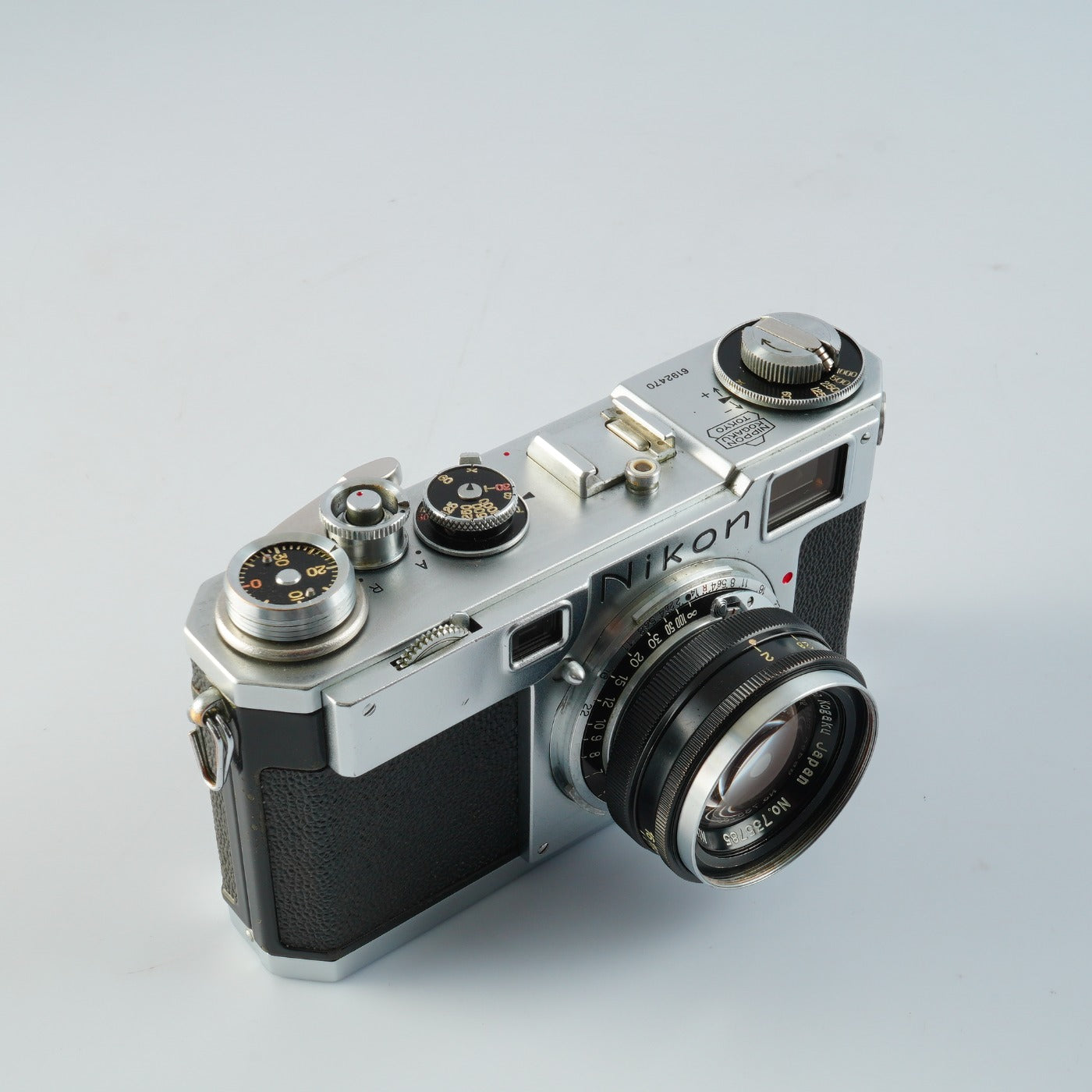 【Serviced】 Nikon S2 Black Dial Late Model レンジファインダーフィルムカメラ