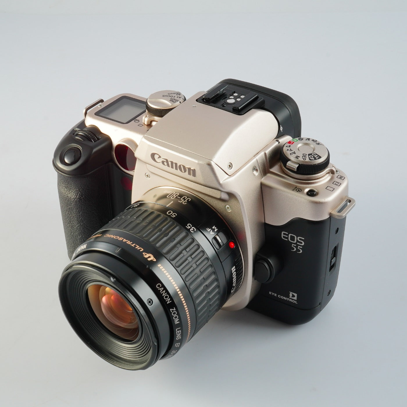 Canon EOS 55 (ELAN II) Gold ＋ EF 35-80mm F/4-5.6 USM AF フィルム一眼レフカメラ