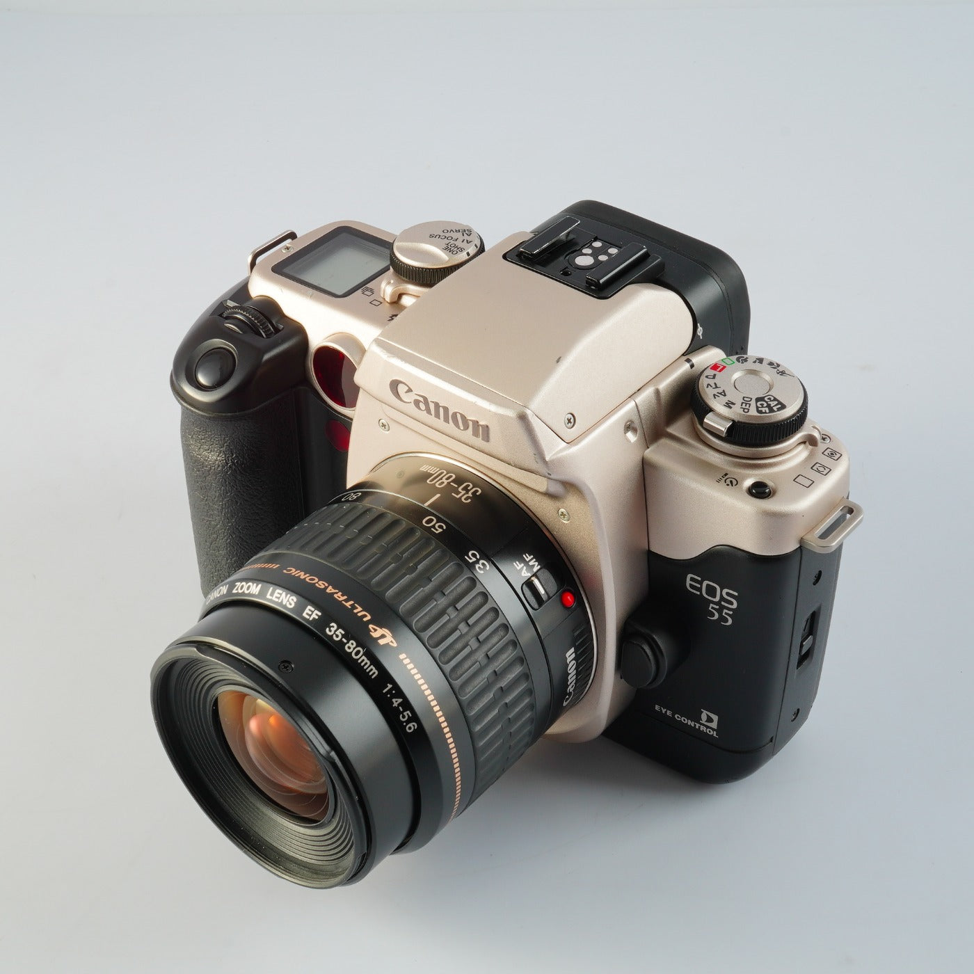 Canon EOS 55 (ELAN II) Gold ＋ EF 35-80mm F/4-5.6 USM AF フィルム一眼レフカメラ