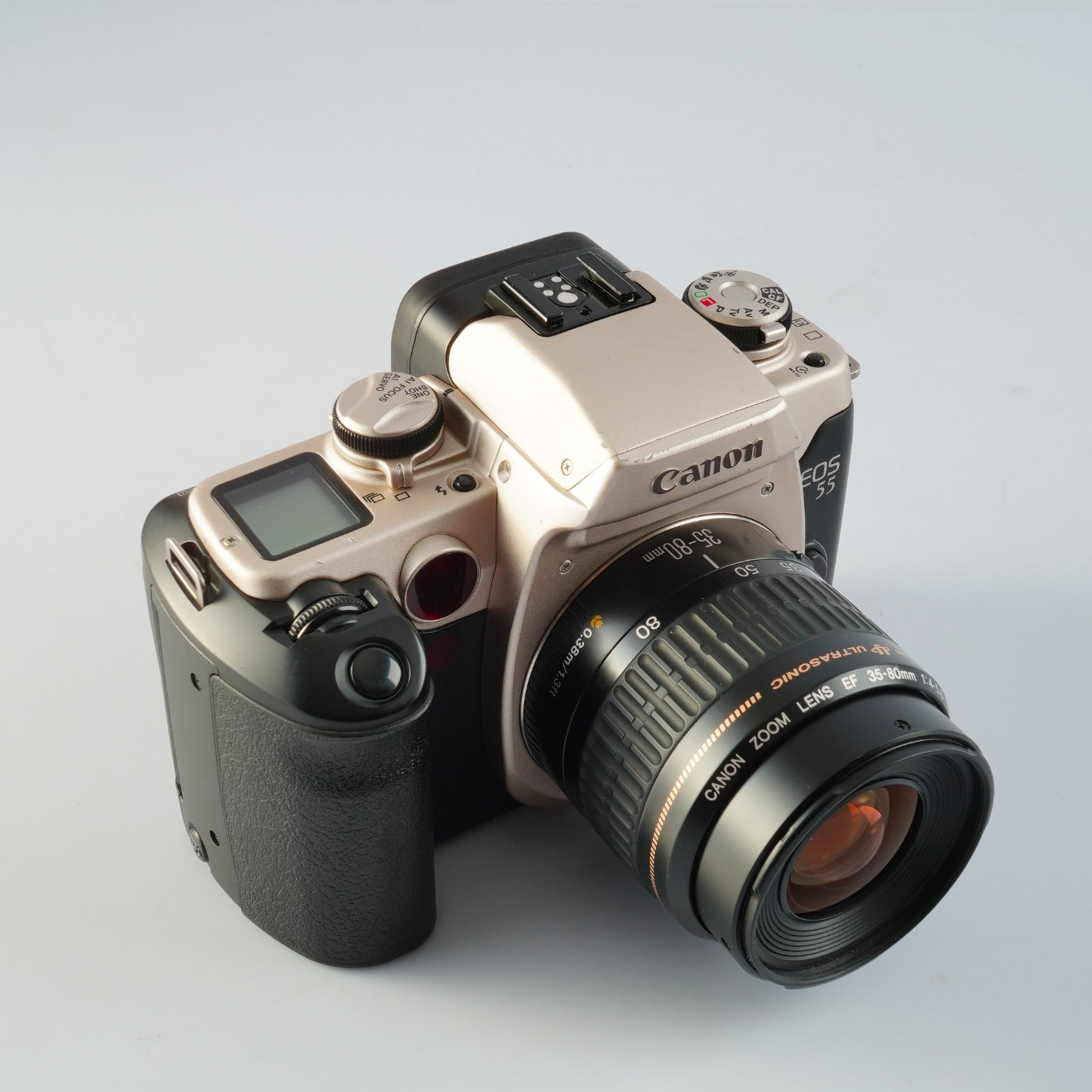 Canon EOS 55 (ELAN II) Gold ＋ EF 35-80mm F/4-5.6 USM AF フィルム一眼レフカメラ