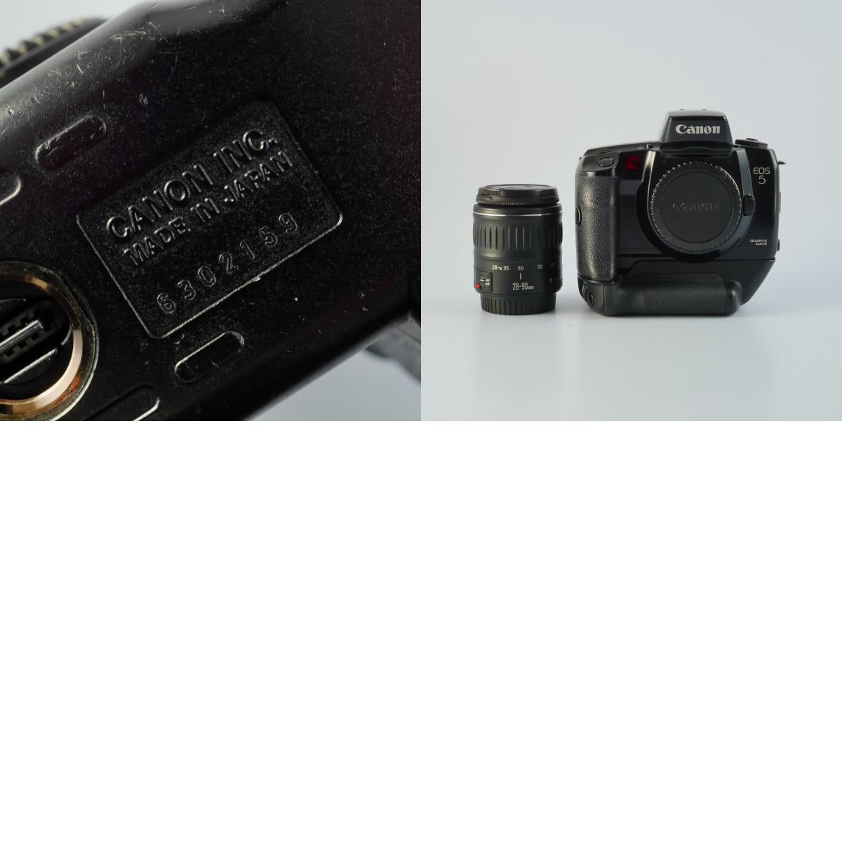 Canon EOS 5 QD + VG-10 + EF 28-90mm F/4-5.6 Ⅲ AF フィルム一眼レフカメラ