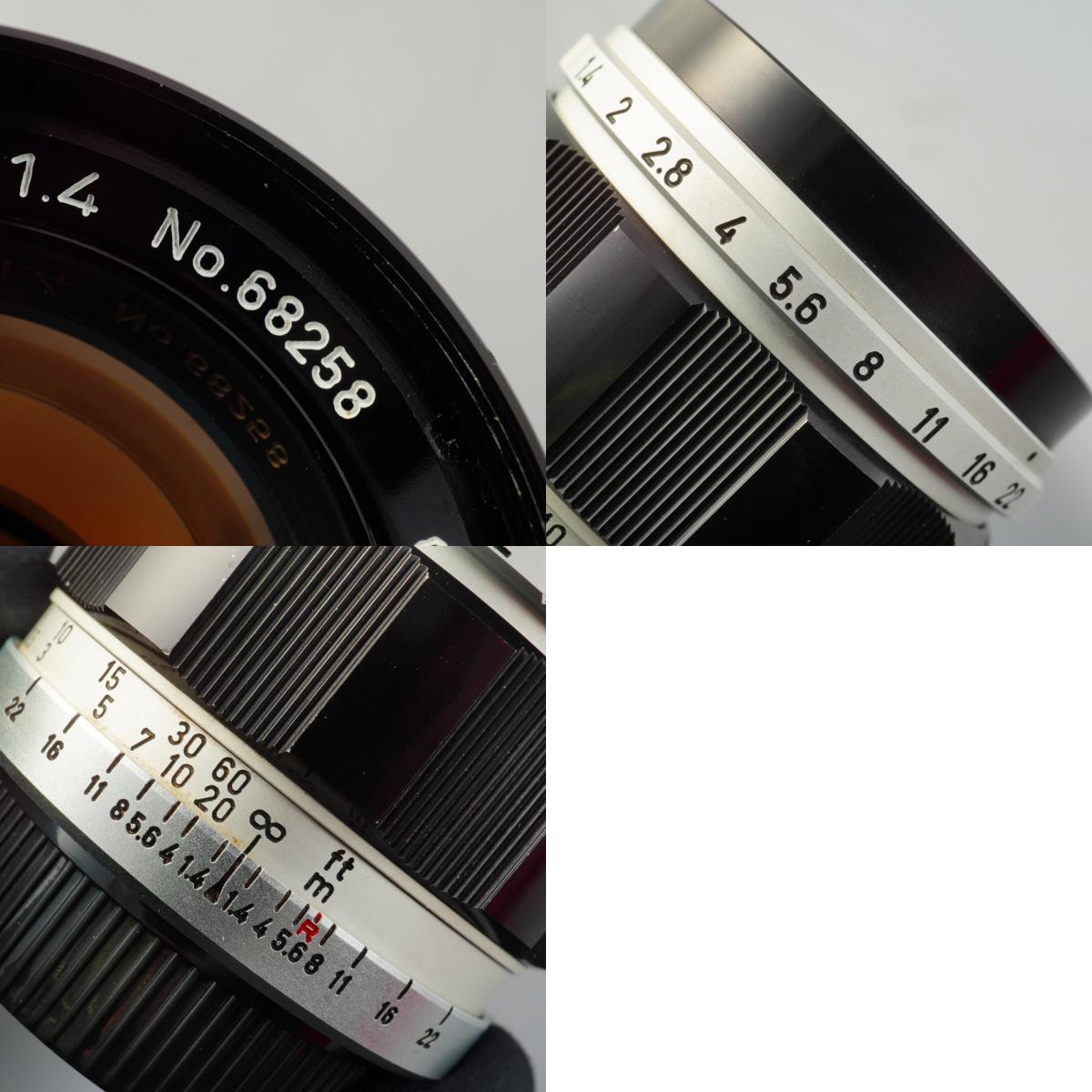 Canon 50mm F/1.4 LTM 単焦点レンズ