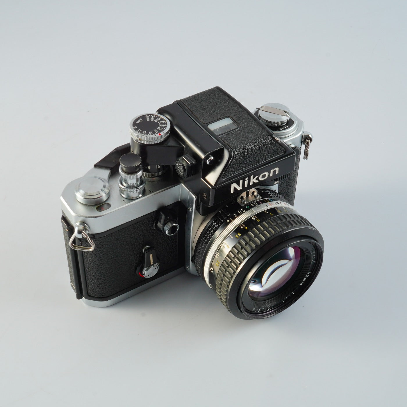 【SERVICED】 Nikon F2 Photomic A DP-11 Silver + NIKKOR Ai 50mm F/1.4 MF フィルム一眼レフカメラ
