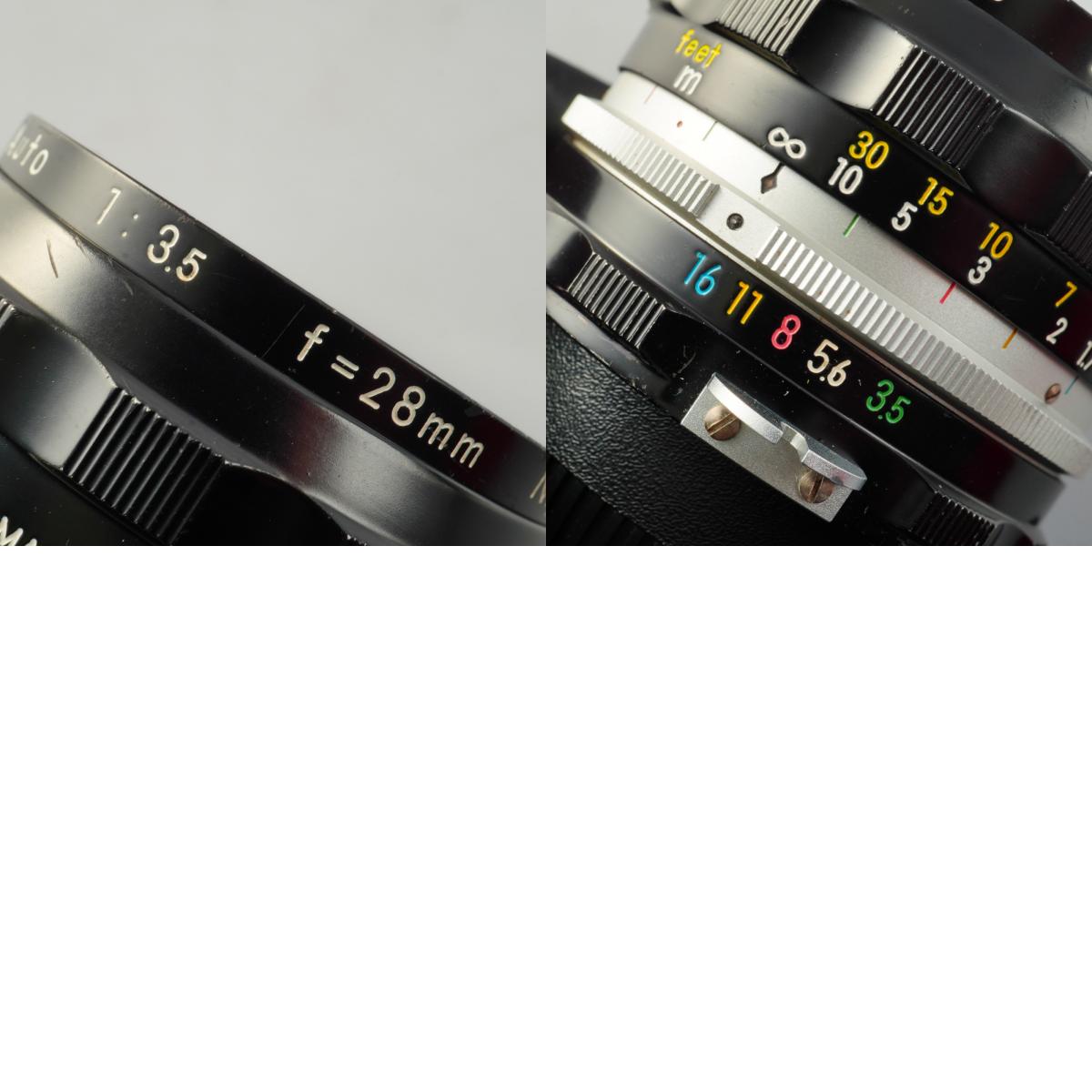 Nikon 非Ai NIKKOR-H Auto 28mm F/3.5 単焦点レンズ