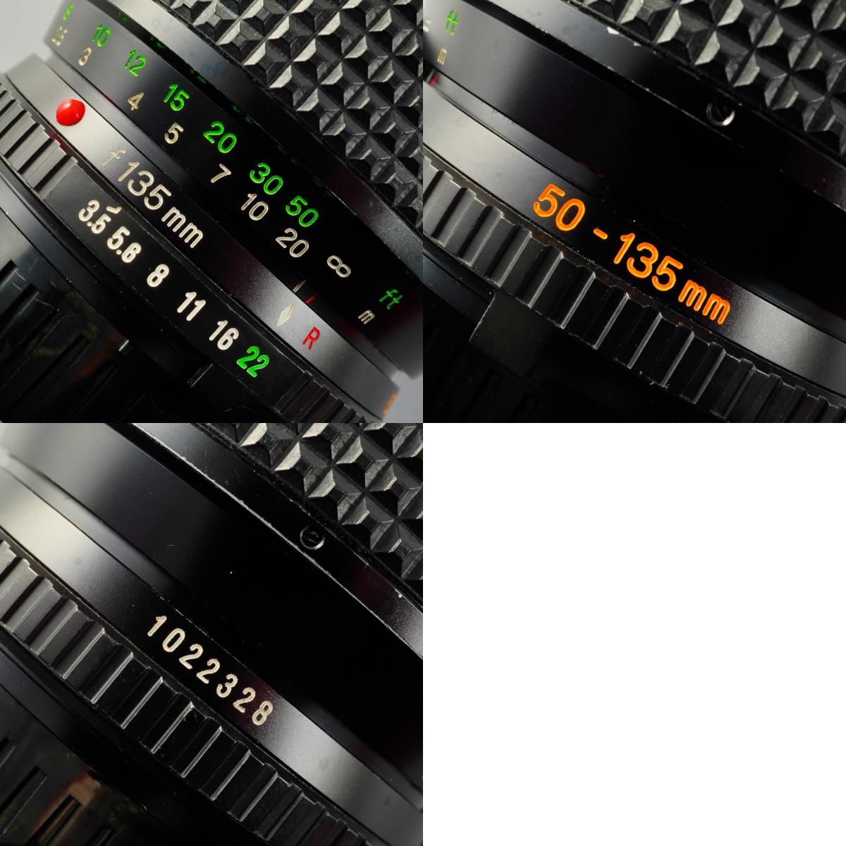 MINOLTA MD ZOOM ROKKOR 50-135mm F/3.5 ズームレンズ