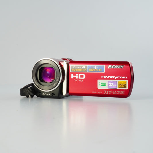 SONY HDR-CX170 Red + SD 4GB デジタルムービーカメラ