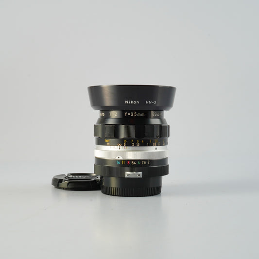 Nikon 非Ai NIKKOR-O.C Auto 35mm F/2 単焦点レンズ