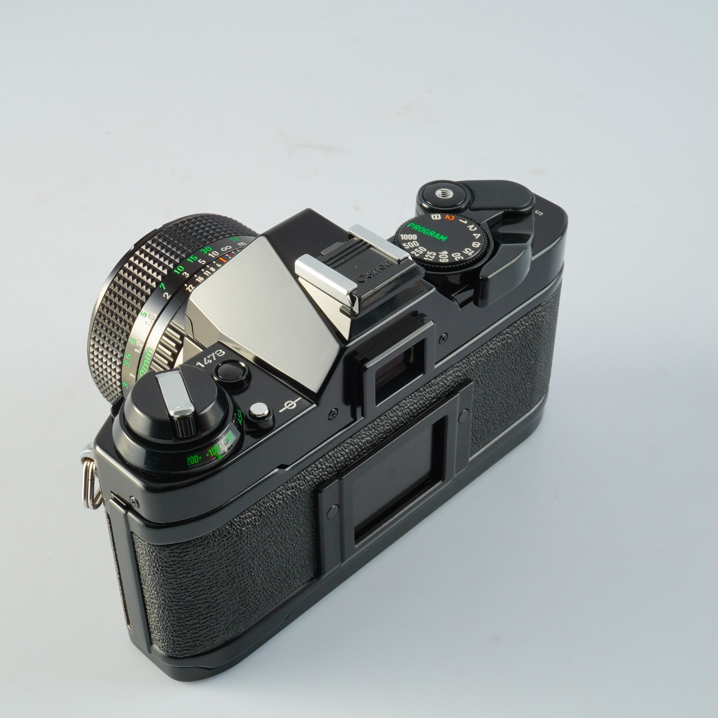 【CLA’d】 Canon AE-1 Program Black + New FD 50mm F/1.4 MF フィルム一眼レフカメラ