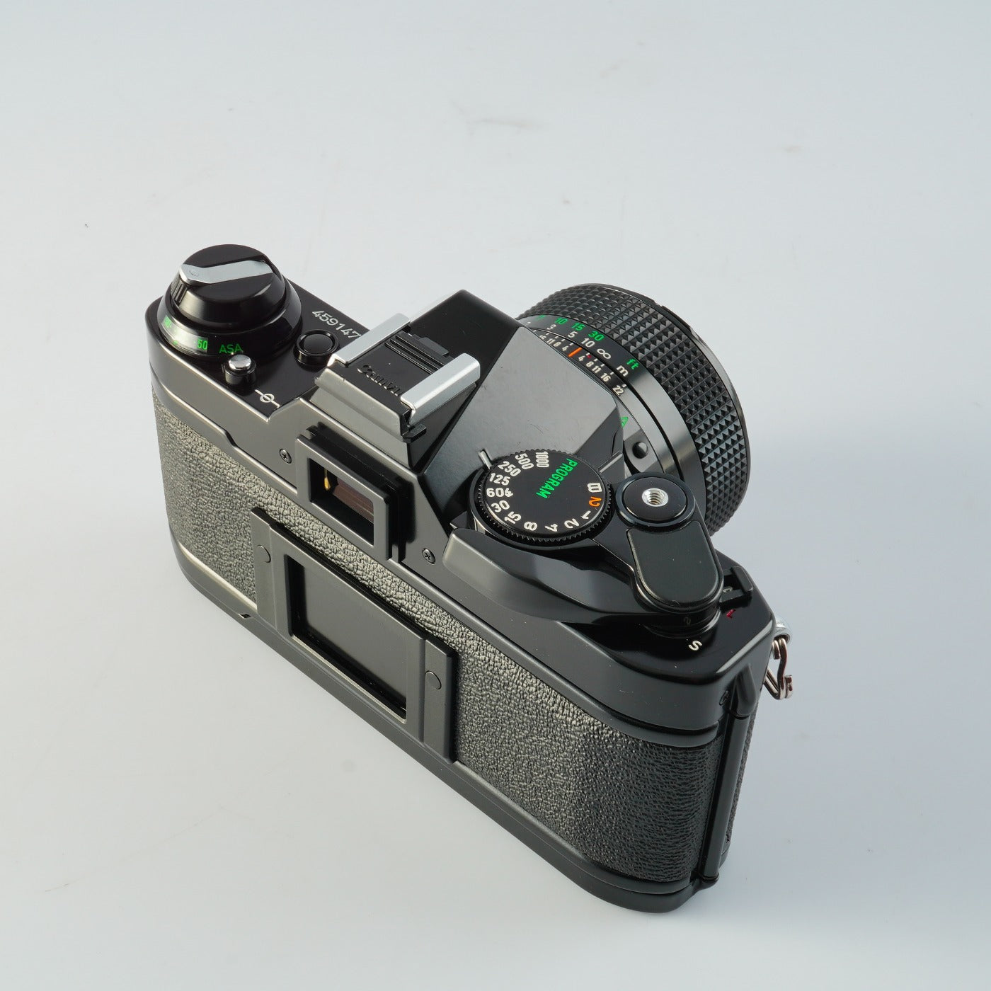 【CLA’d】 Canon AE-1 Program Black + New FD 50mm F/1.4 MF フィルム一眼レフカメラ
