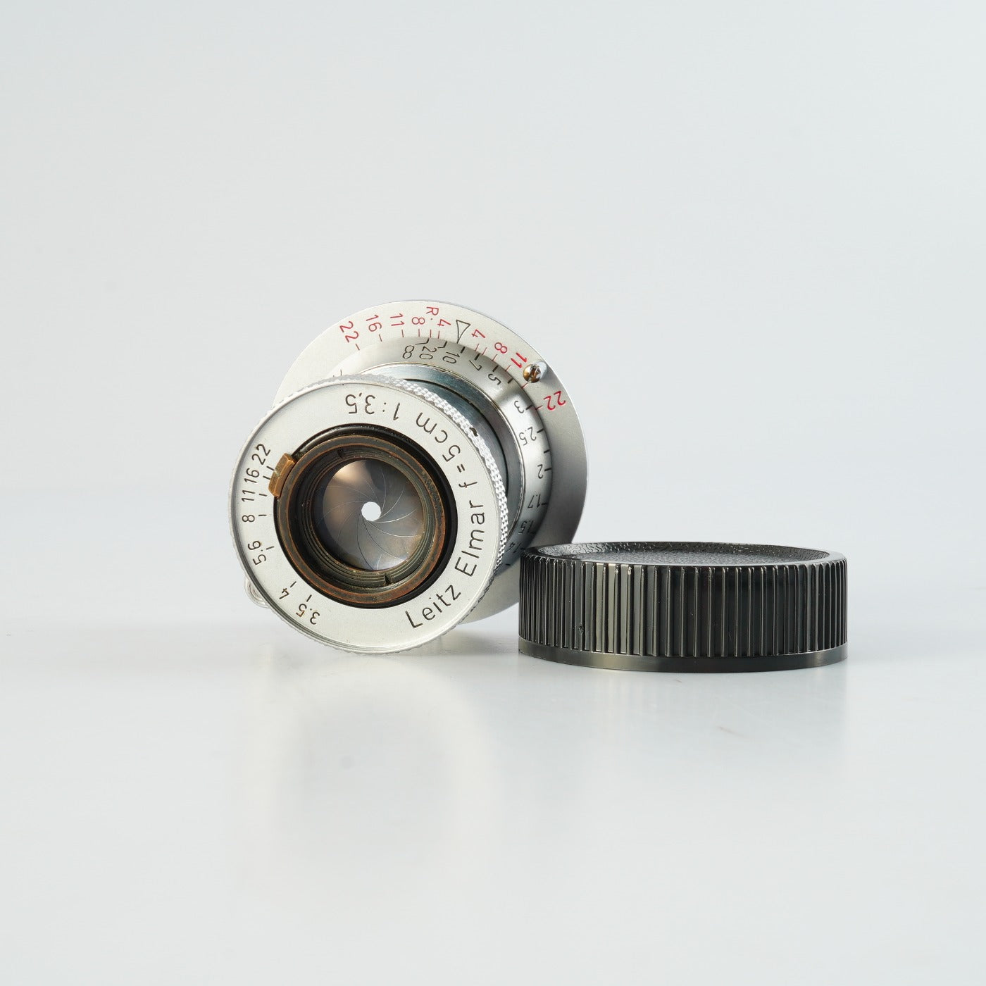 Leica Leitz Elmar Red Scale 5cm 50mm F/3.5 単焦点レンズ