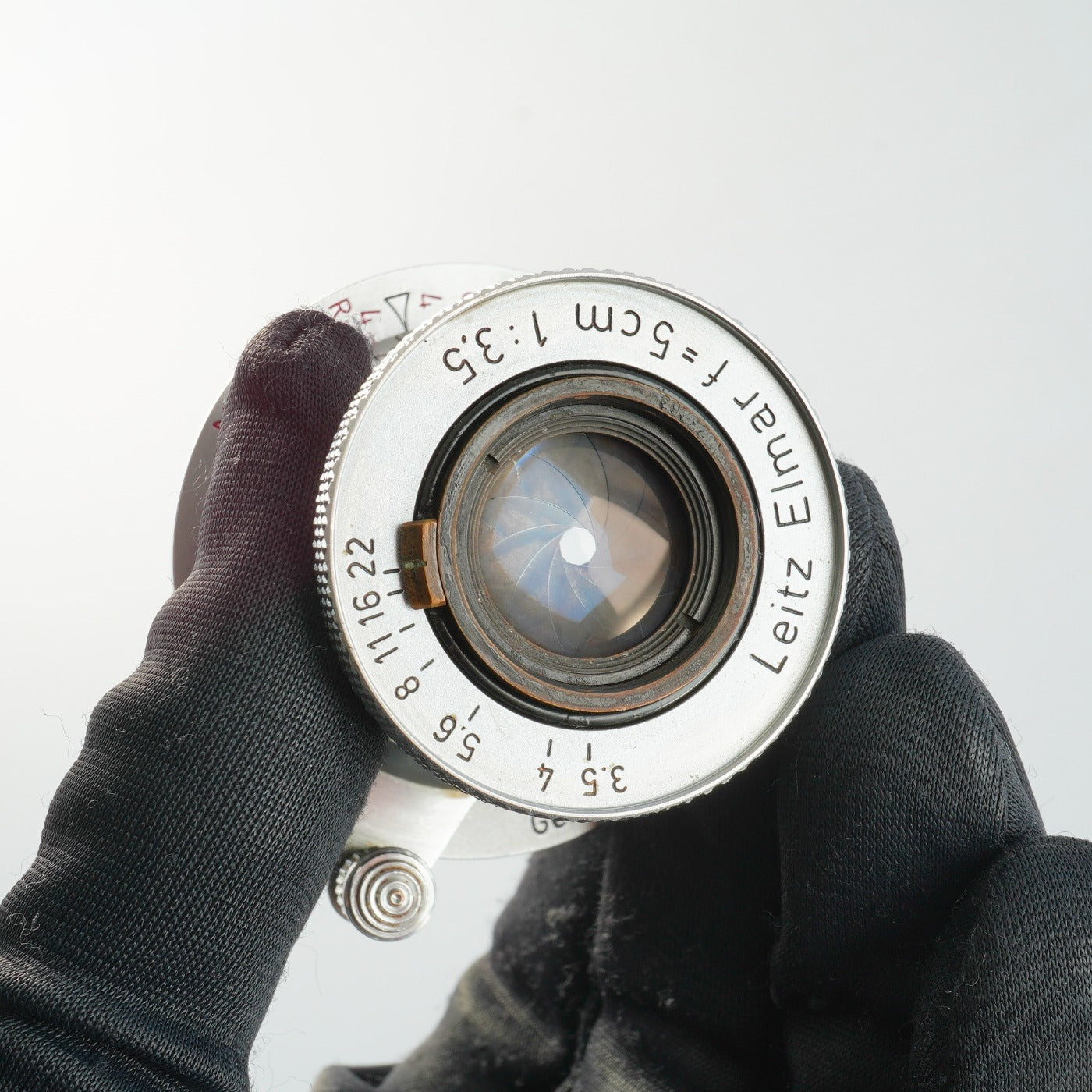 Leica Leitz Elmar Red Scale 5cm 50mm F/3.5 単焦点レンズ