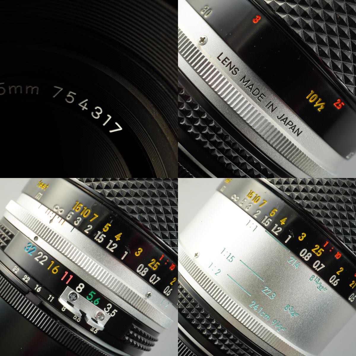 Nikon Ai改 Micro Nikkor-P.C Auto 55mm F/3.5 + PK-13 Extention tube 単焦点レンズ