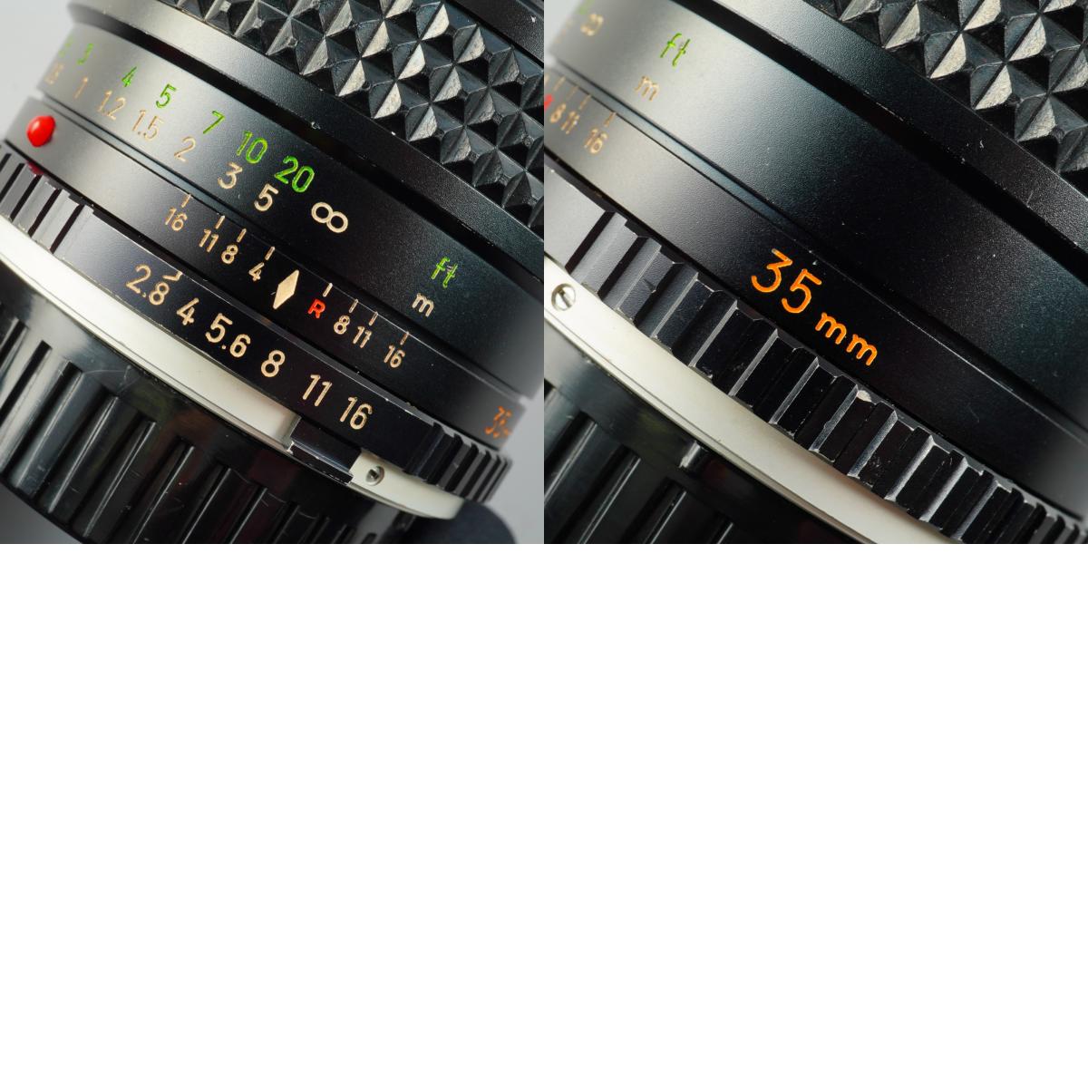 MINOLTA MC W.ROKKOR-HG 35mm F/2.8 単焦点レンズ