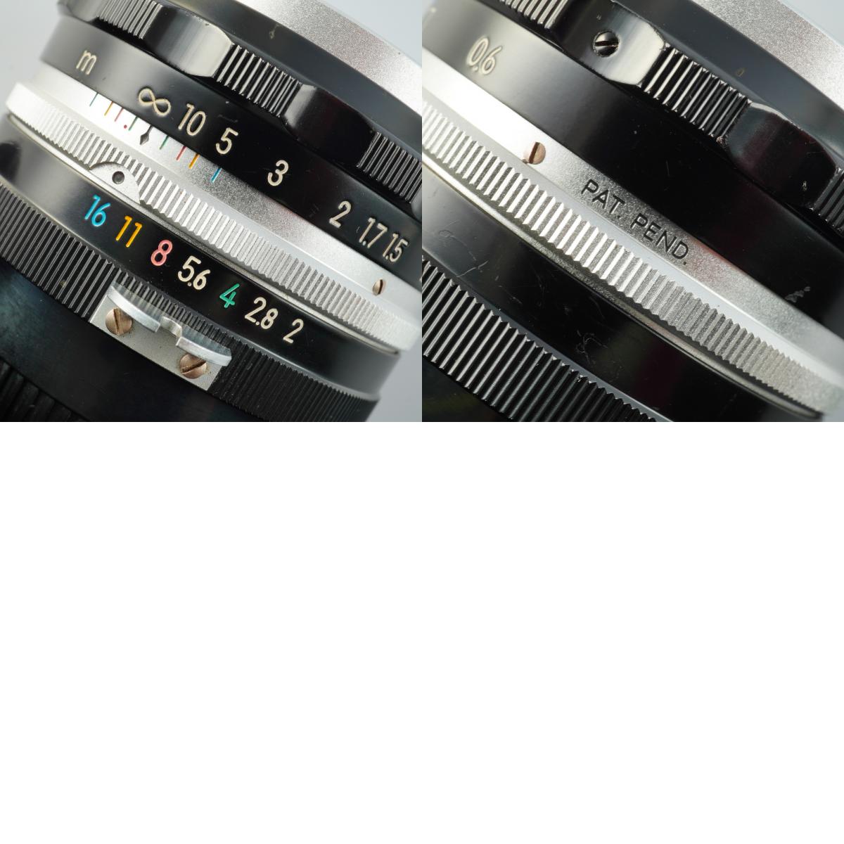 Nikon 非Ai Nippon Kogaku NIKKOR-S Auto 5cm 50mm F/2 PAT.PEND. Model 単焦点レンズ