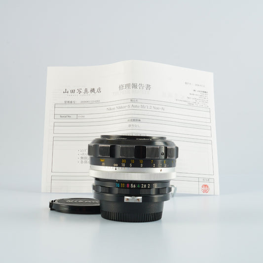 【Serviced】 Nikon 非Ai Nikkor-S Auto 55mm F/1.2 単焦点レンズ
