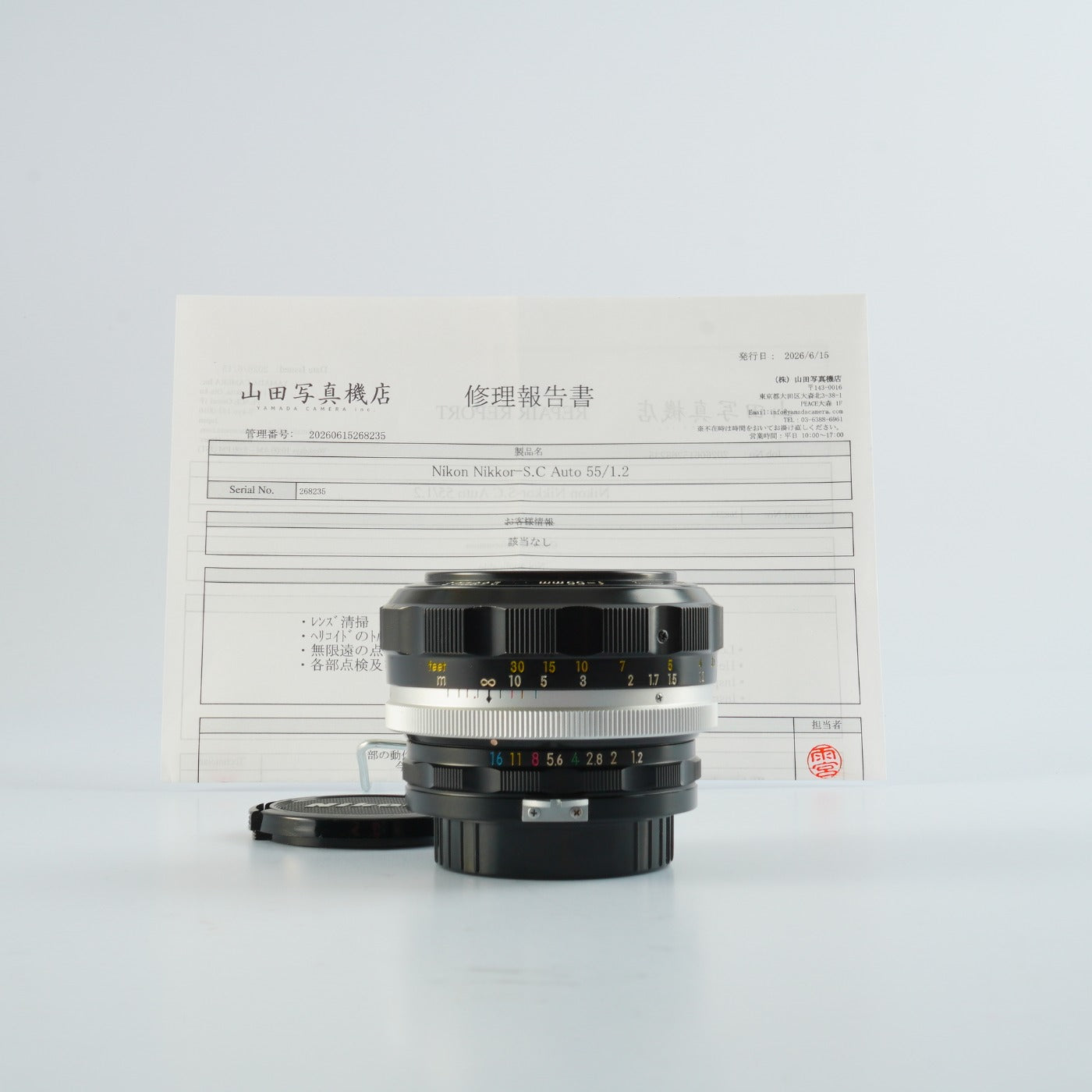【Serviced】 Nikon 非Ai Nikkor-S.C Auto 55mm F/1.2 単焦点レンズ