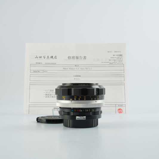 【Serviced】 Nikon 非Ai Nikkor-S.C Auto 55mm F/1.2 単焦点レンズ