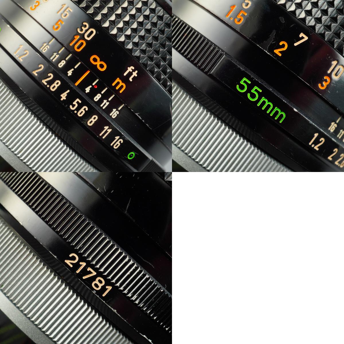 【Serviced】 Canon FD 55mm F/1.2 "O" Mark 単焦点レンズ