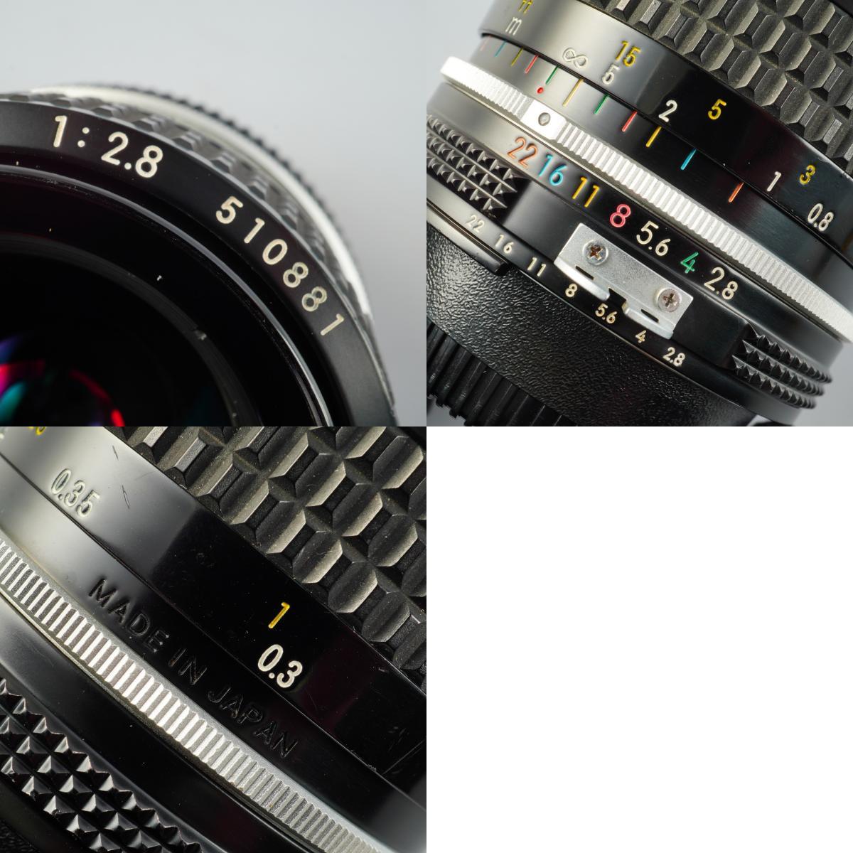【Serviced】 Nikon Ai Nikkor 28mm F/2.8 単焦点レンズ