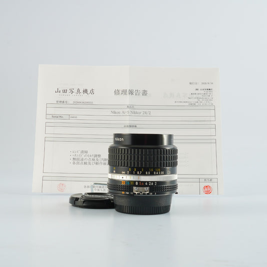 【Serviced】 Nikon Ai-S Nikkor 24mm F/2 単焦点レンズ