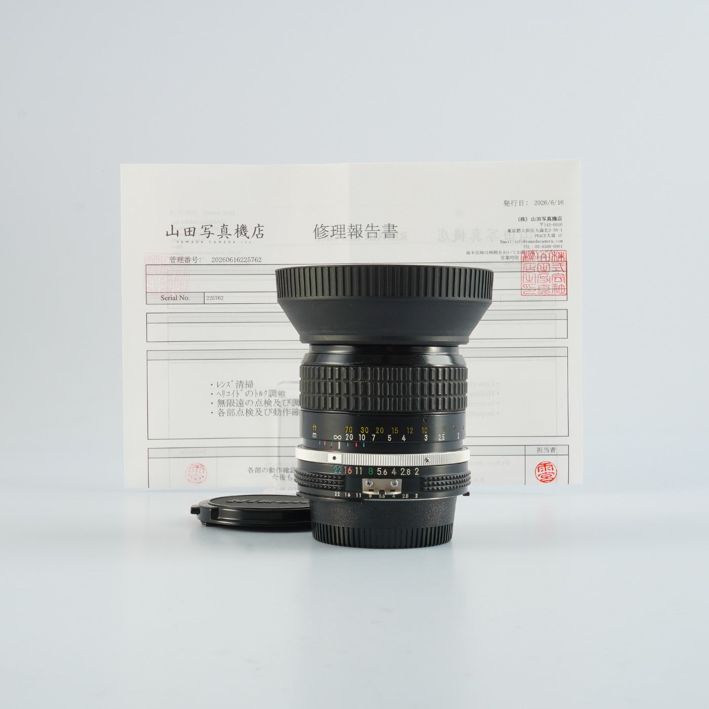 【Serviced】 Nikon Ai NIKKOR 85mm F/2 単焦点レンズ