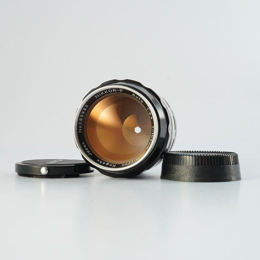 【Serviced】 Nikon 非Ai NIKKOR-P Auto 105mm F/2.5 単焦点レンズ