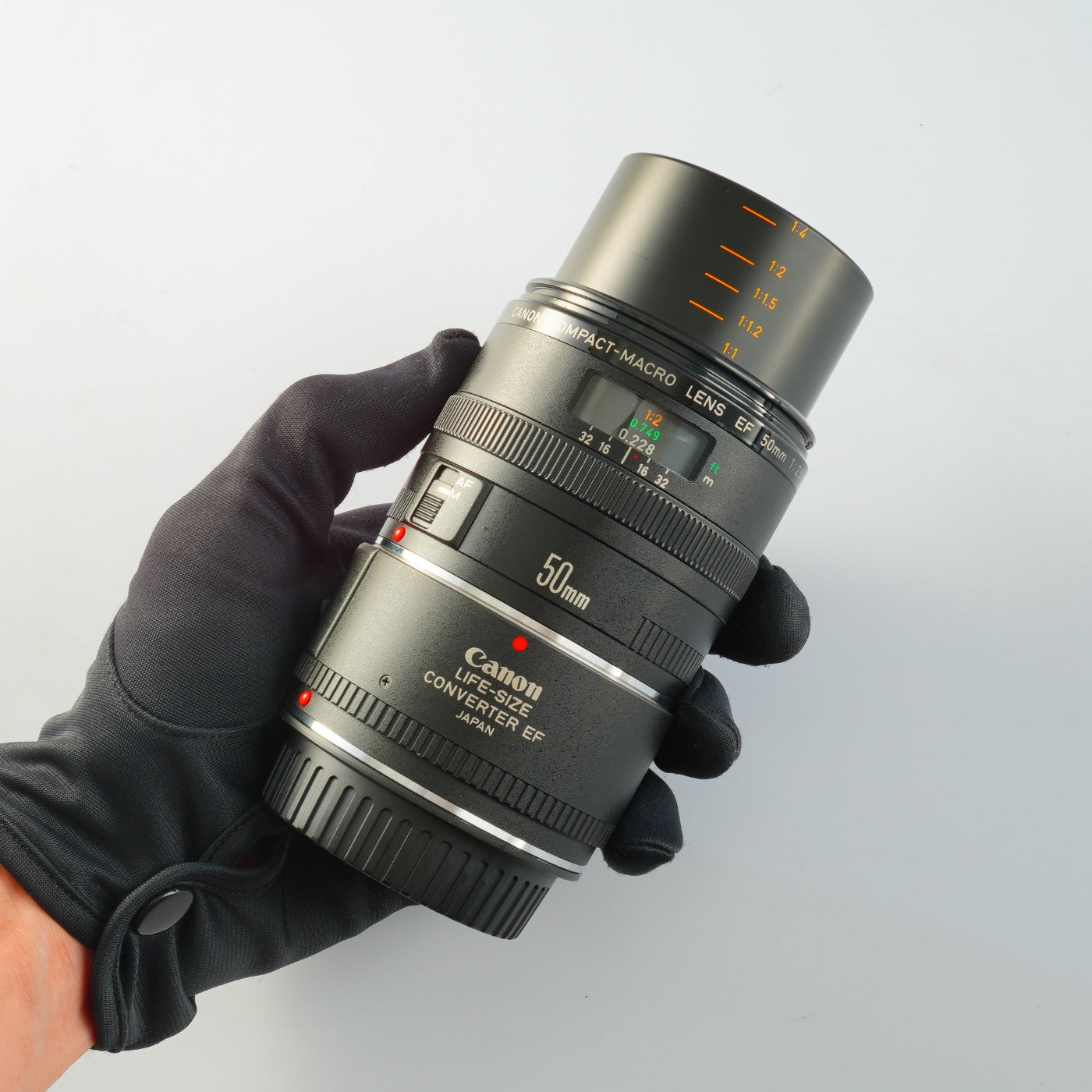 Canon EF COMPACT-MACRO 50mm F/2.5 + Life Size Converter マクロレンズ