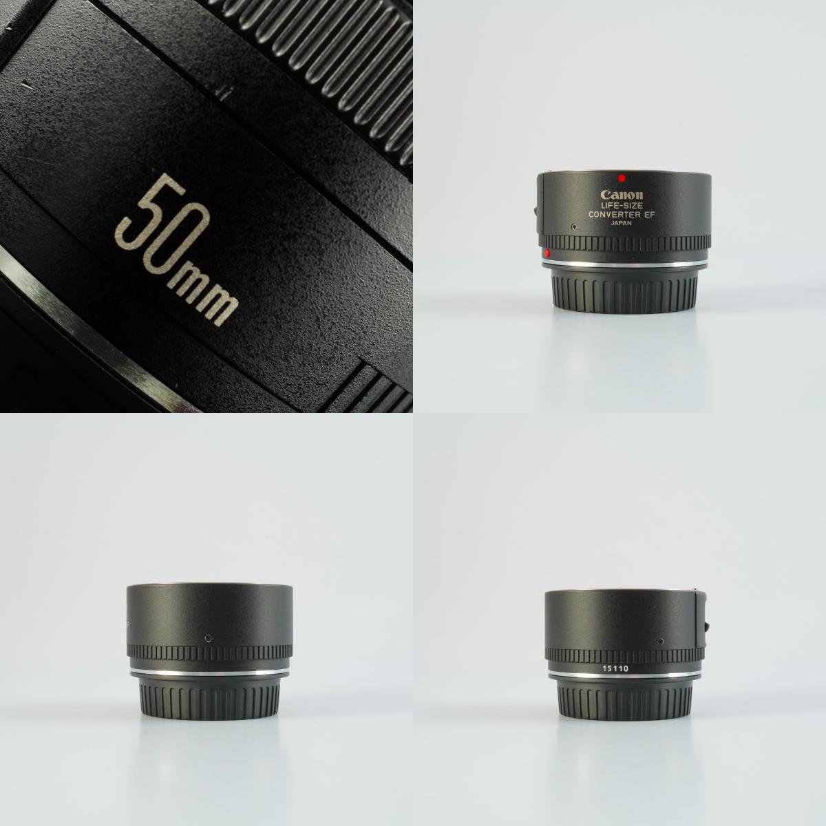 Canon EF COMPACT-MACRO 50mm F/2.5 + Life Size Converter マクロレンズ