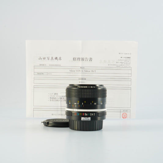 【Serviced】 Nikon 非Ai Nikkor 35mm F/2 単焦点レンズ