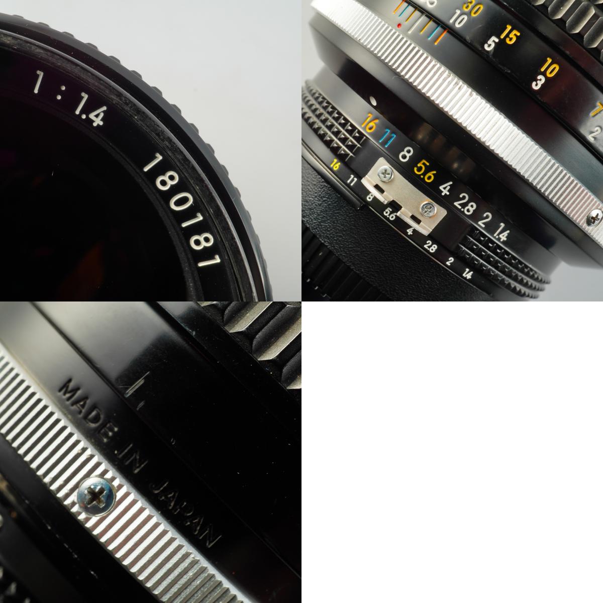 【Serviced】 Nikon Ai-S NIKKOR 85mm F/1.4 単焦点レンズ