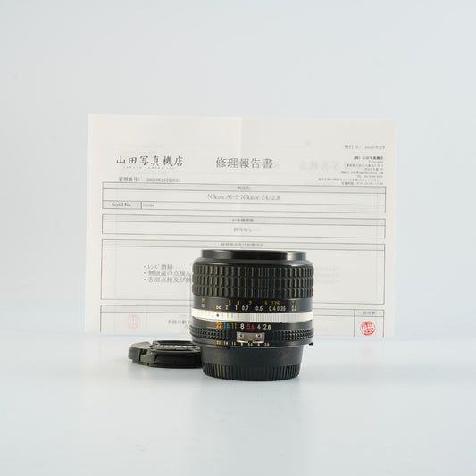 【Serviced】 Nikon Ai-S NIKKOR 24mm F/2.8 単焦点レンズ
