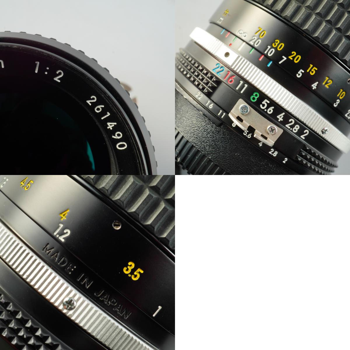 【Serviced】 Nikon Ai NIKKOR 85mm F/2 単焦点レンズ