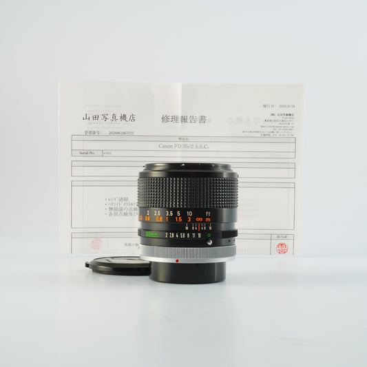 【Serviced】 Canon FD 35mm F/2 s.s.c. Concave "O" 単焦点レンズ