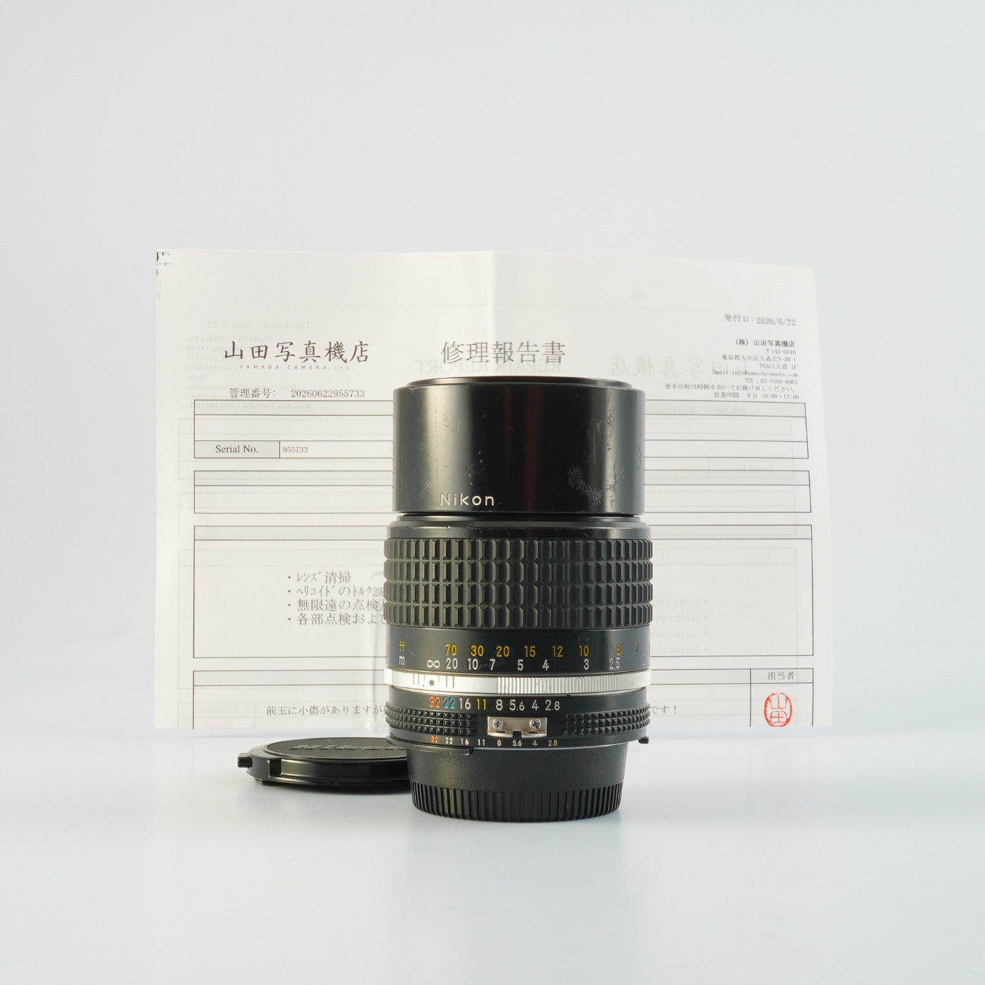 【Serviced】 Nikon Ai-S NIKKOR 135mm F/2.8 単焦点レンズ