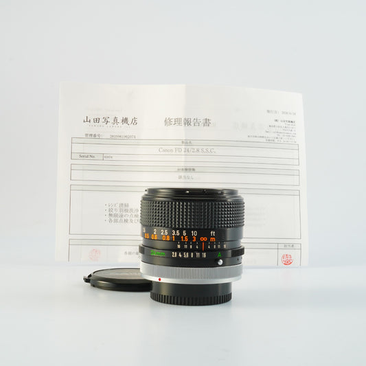 【Serviced】 Canon FD 24mm F/2.8 S.S.C. 単焦点レンズ