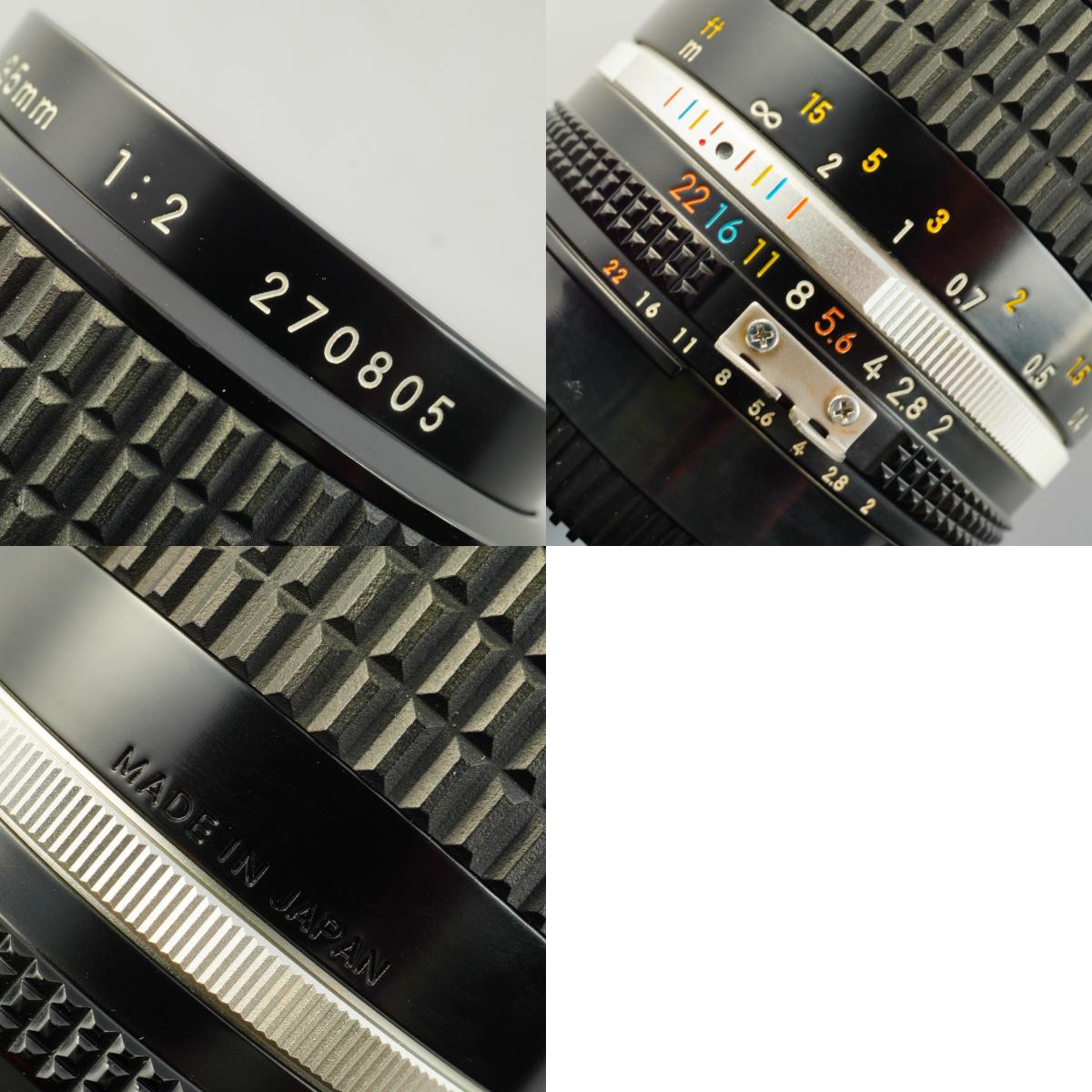 【Serviced】 Nikon Ai-S NIKKOR 35mm F/2 単焦点レンズ