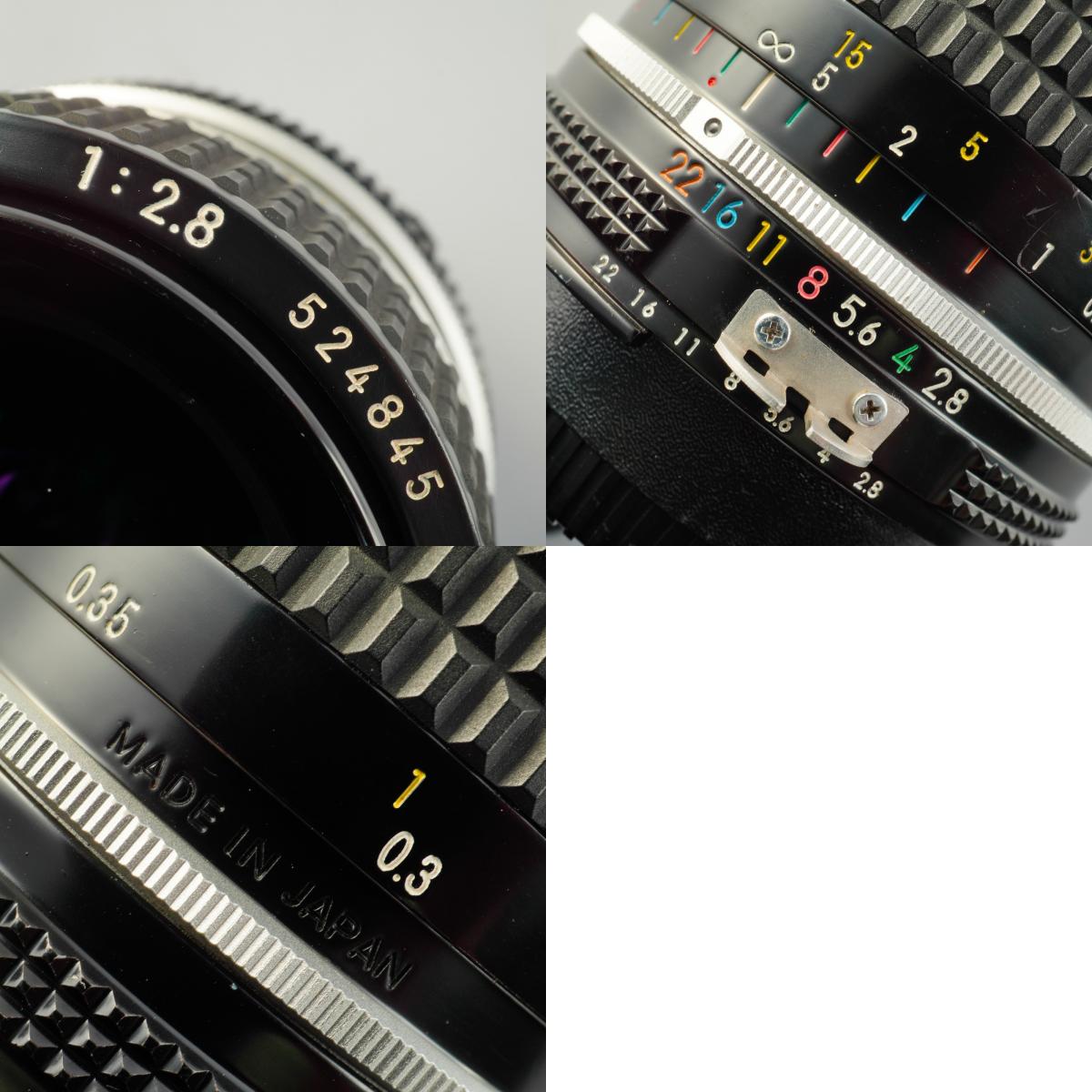 【Serviced】 Nikon Ai Nikkor 28mm F/2.8 単焦点レンズ
