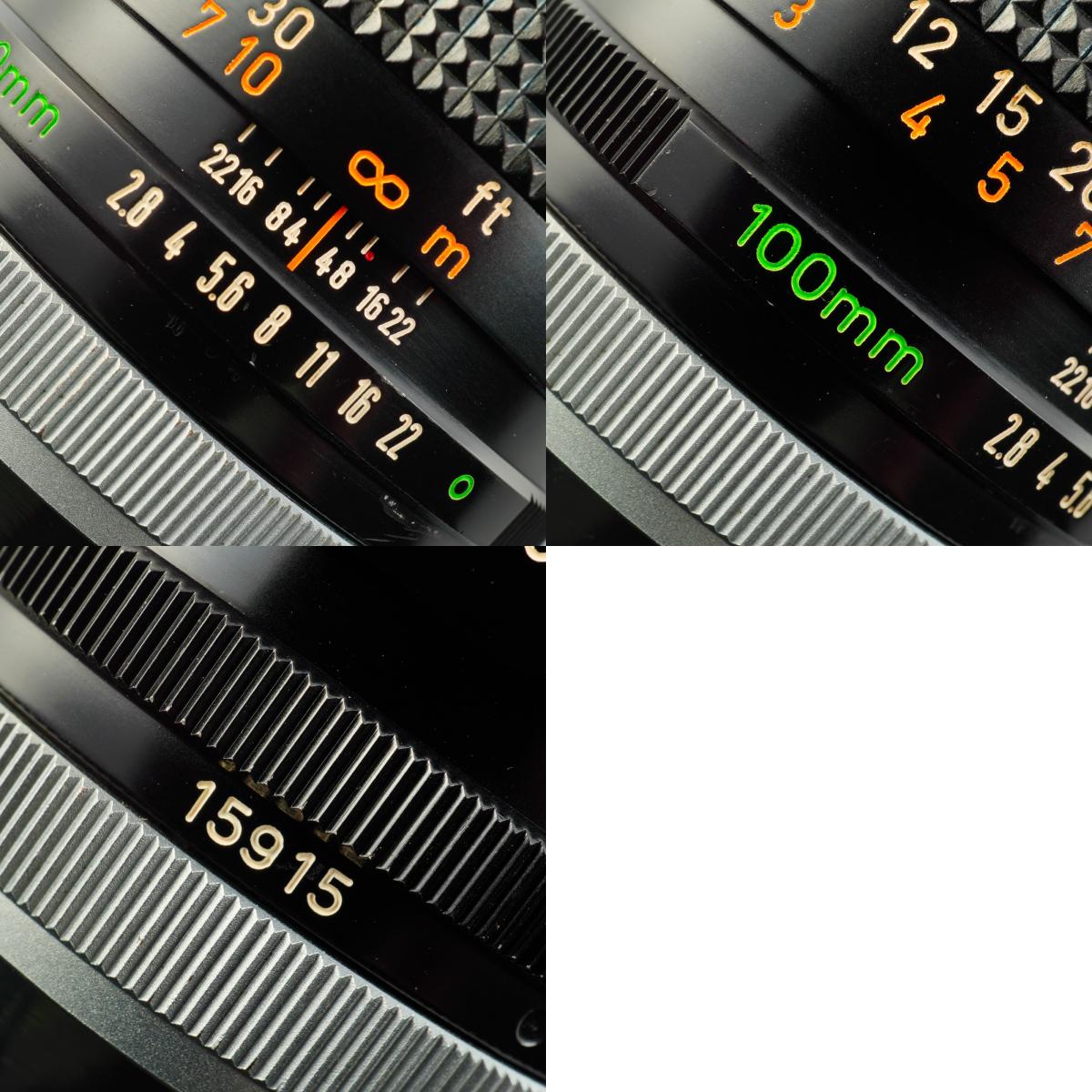 【Serviced】 Canon FD 100mm F/2.8 単焦点レンズ