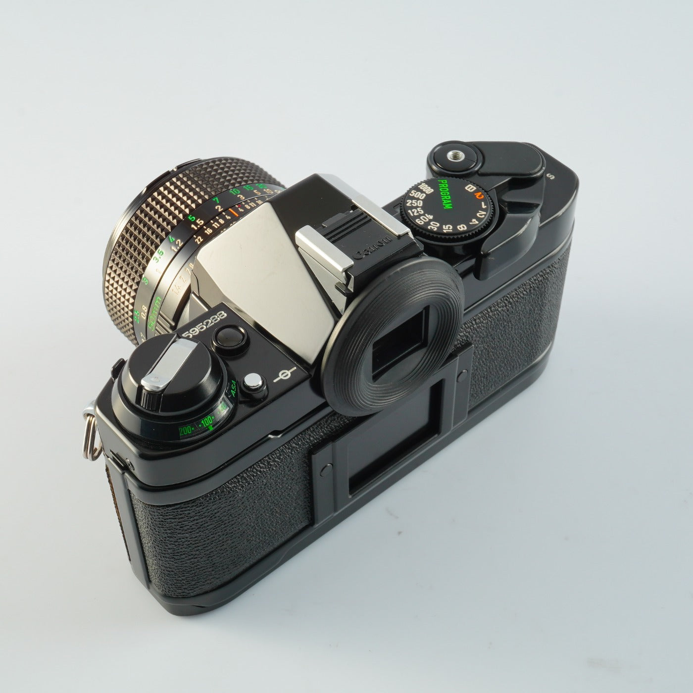 【SERVICED】 Canon AE-1 Program Black + New FD 50mm F/1.4 MF フィルム一眼レフカメラ