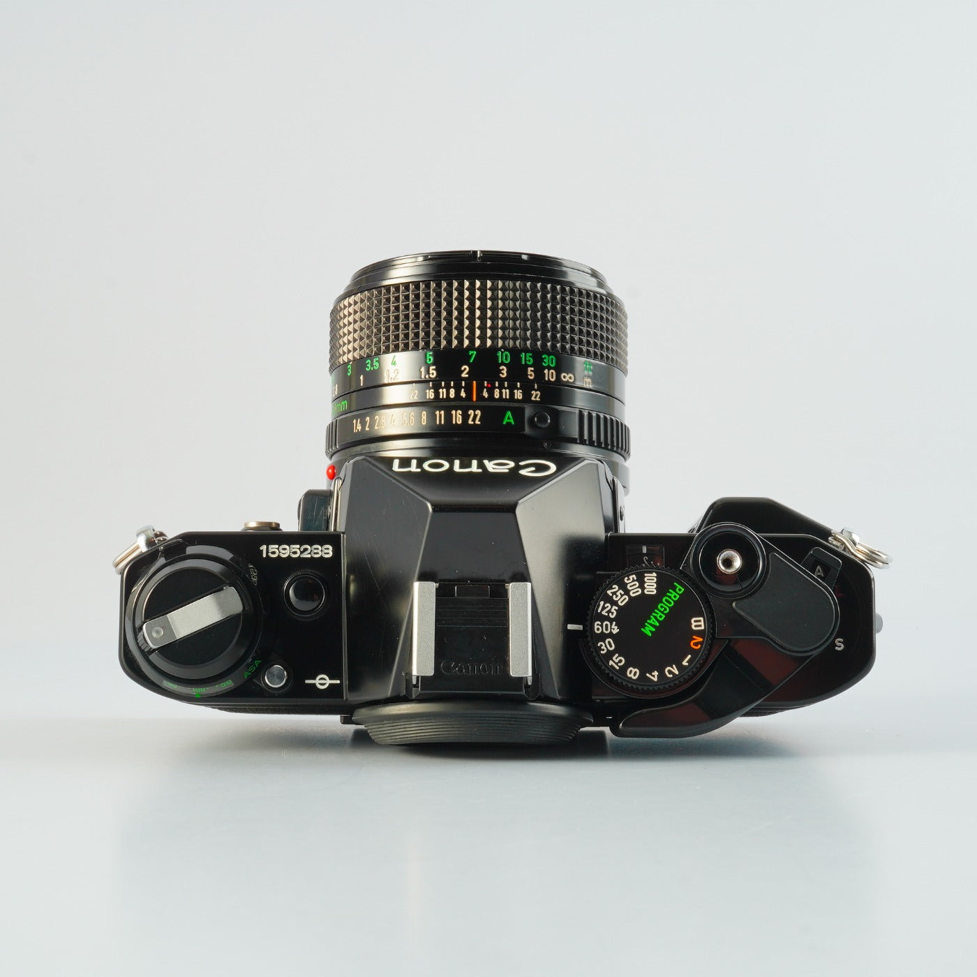 【SERVICED】 Canon AE-1 Program Black + New FD 50mm F/1.4 MF フィルム一眼レフカメラ