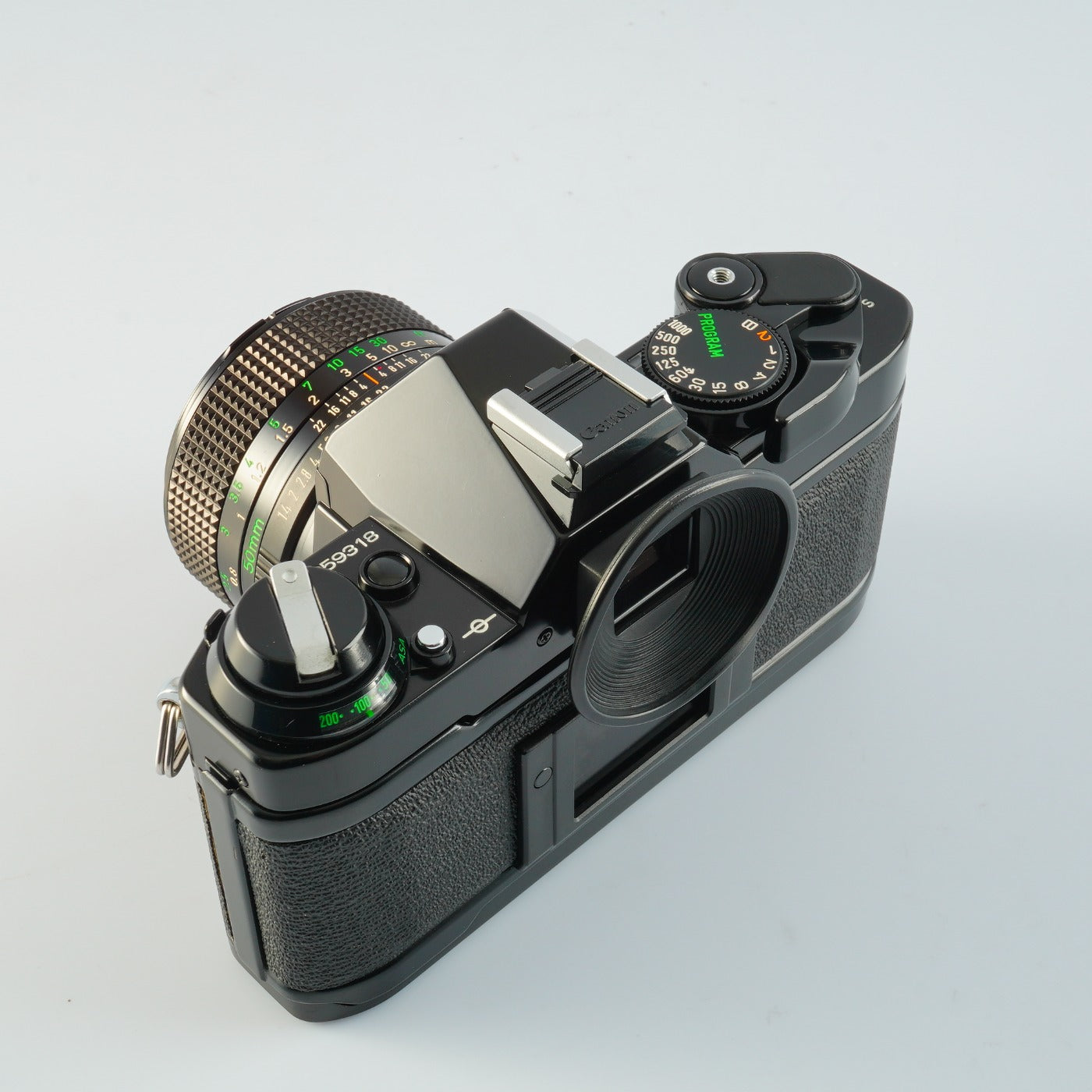 【SERVICED】 Canon AE-1 Program Black + New FD 50mm F/1.4 MF フィルム一眼レフカメラ