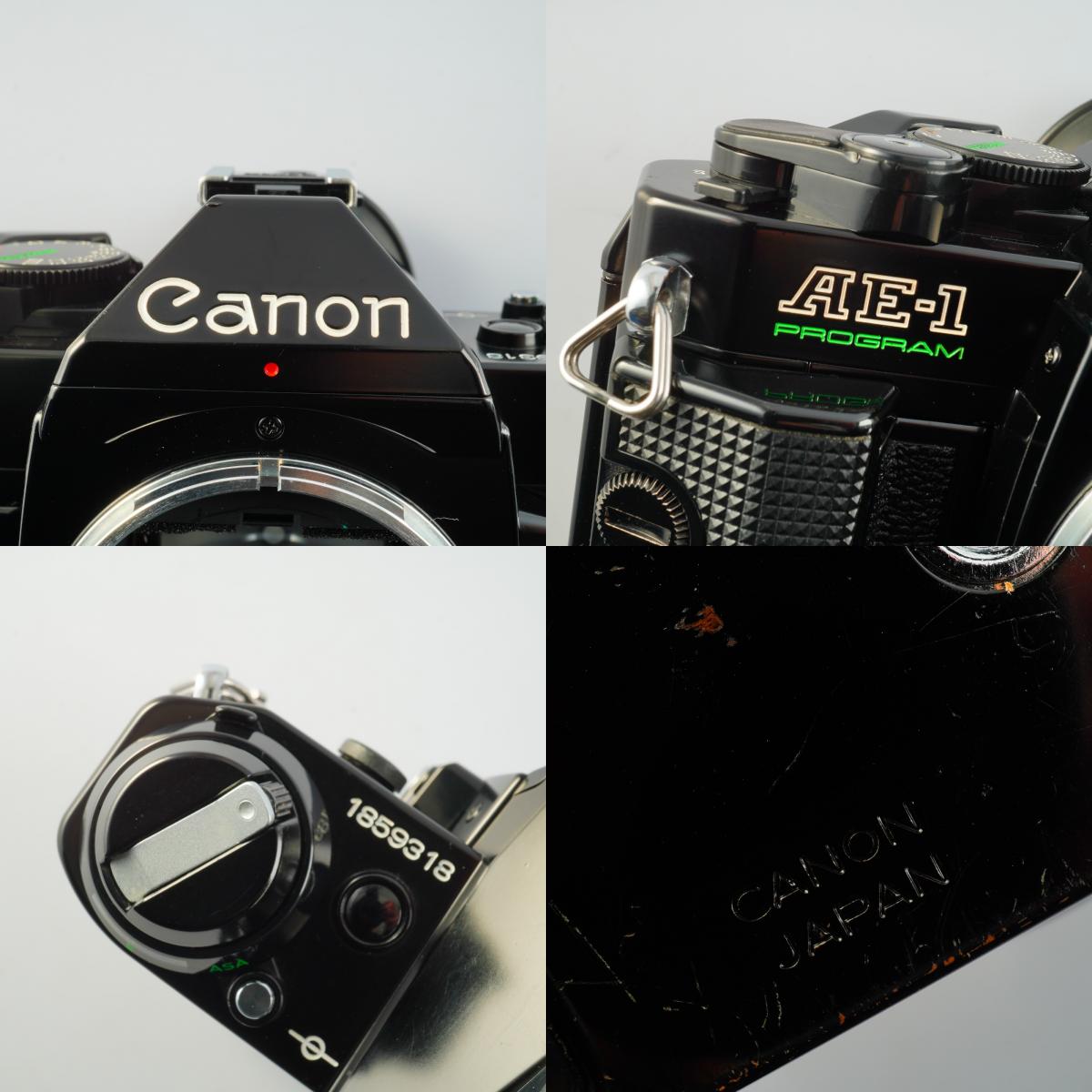 【SERVICED】 Canon AE-1 Program Black + New FD 50mm F/1.4 MF フィルム一眼レフカメラ