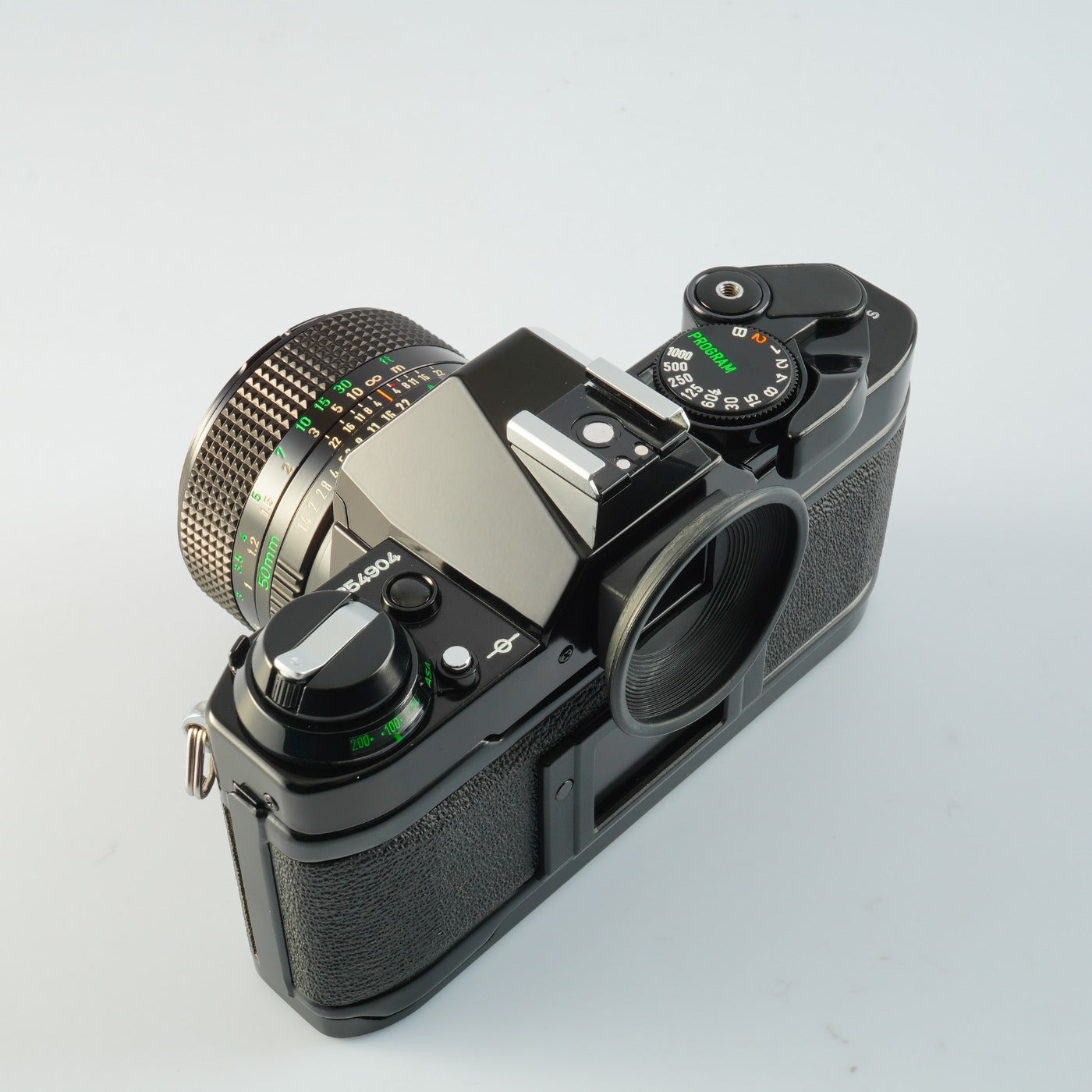 【SERVICED】 Canon AE-1 Program Black + New FD 50mm F/1.4 MF フィルム一眼レフカメラ