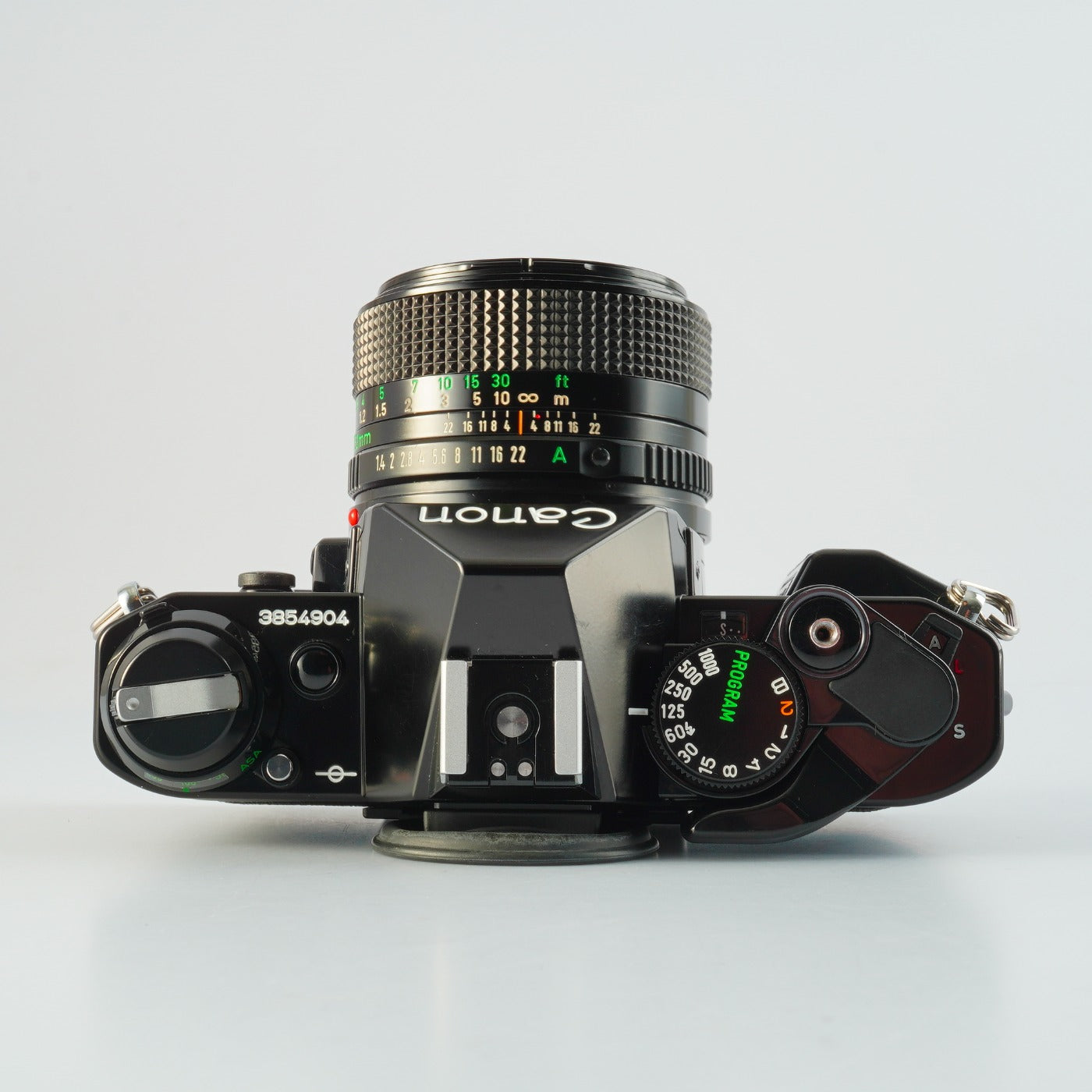 【SERVICED】 Canon AE-1 Program Black + New FD 50mm F/1.4 MF フィルム一眼レフカメラ