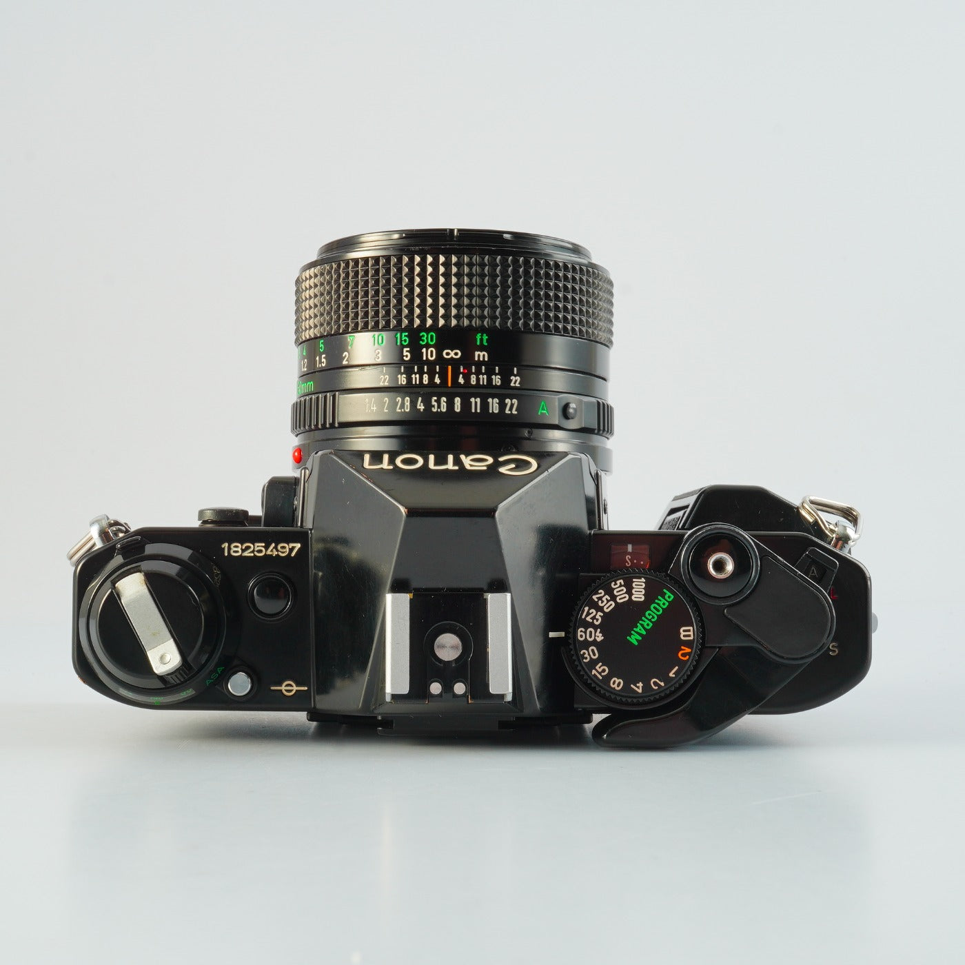 【SERVICED】 Canon AE-1 Program Black + New FD 50mm F/1.4 MF フィルム一眼レフカメラ