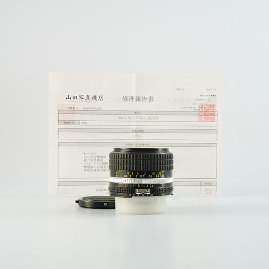 【Overhauled】 Nikon Ai-S NIKKOR 28mm F/2.8 単焦点レンズ
